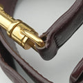 Pre-owned Celine Trapeze Bordeaux×Black×Brown Suede × leather  shoulderbag | stylenewstar