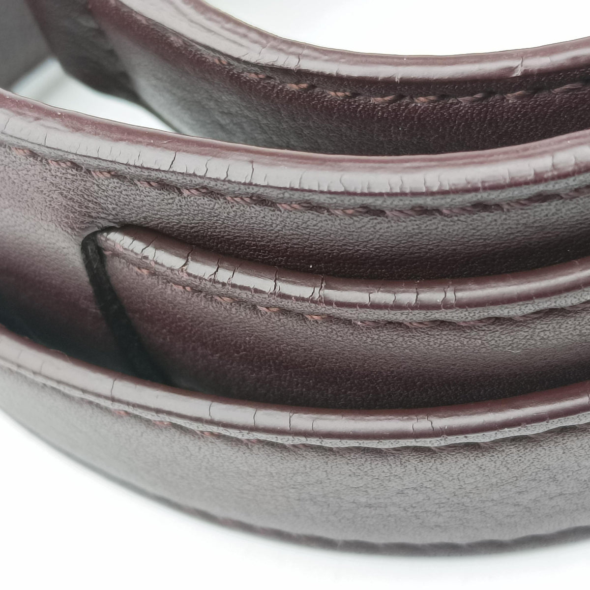 Pre-owned Celine Trapeze Bordeaux×Black×Brown Suede × leather  shoulderbag | stylenewstar