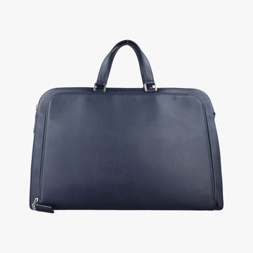 Pre-owned Prada Triangle Logo Plate Blue Saffiano Leather VR0023 handbag | stylenewstar