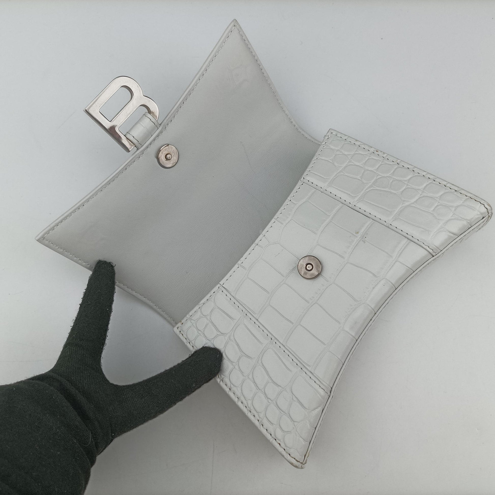 Hourglass White leather 610460.9016.T.535269アワーグラス ホワイト レザー 610460.9016.T.535269