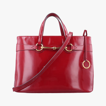 Vintage Gucci Bright Bit Red Patent Leather 319795 shoulderbag | stylenewstar