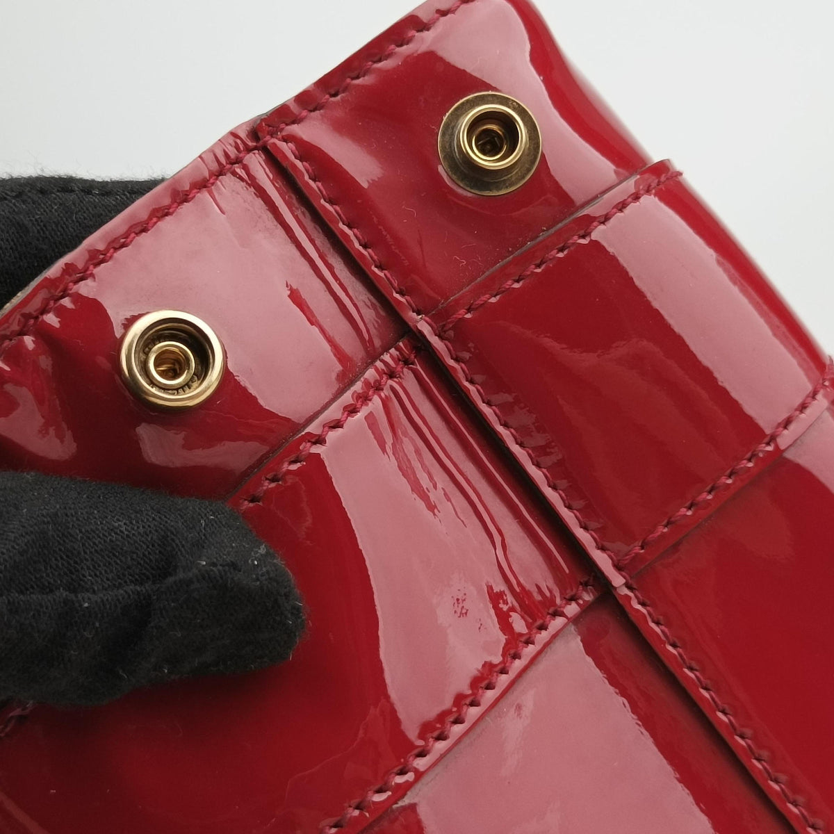 Vintage Gucci Bright Bit Red Patent Leather 319795 shoulderbag | stylenewstar
