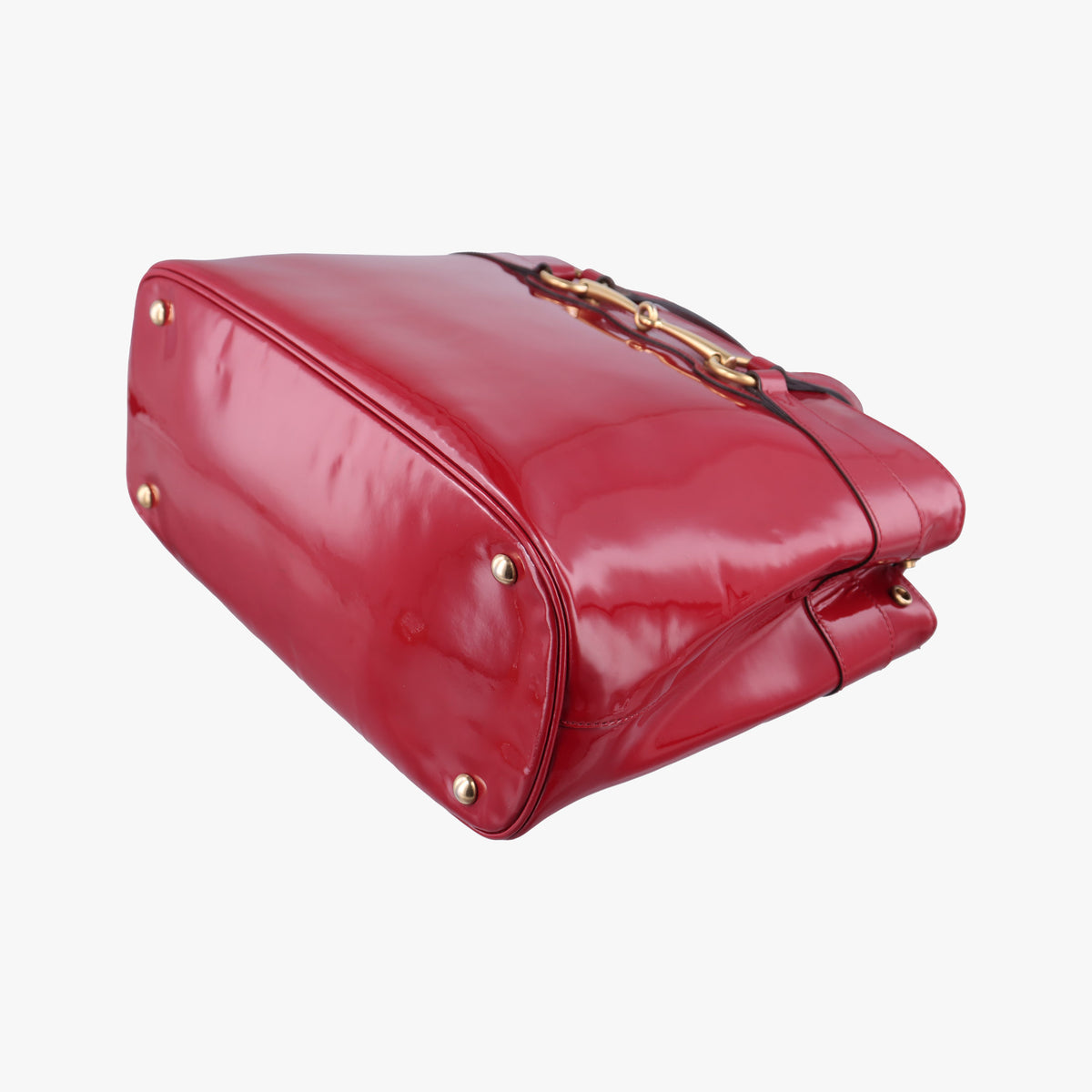 Vintage Gucci Bright Bit Red Patent Leather 319795 shoulderbag | stylenewstar