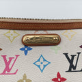 Pre-owned Louis Vuitton Pochette Mira MM Pouch white Monogram Multicolor M60096 handbag | stylenewstar