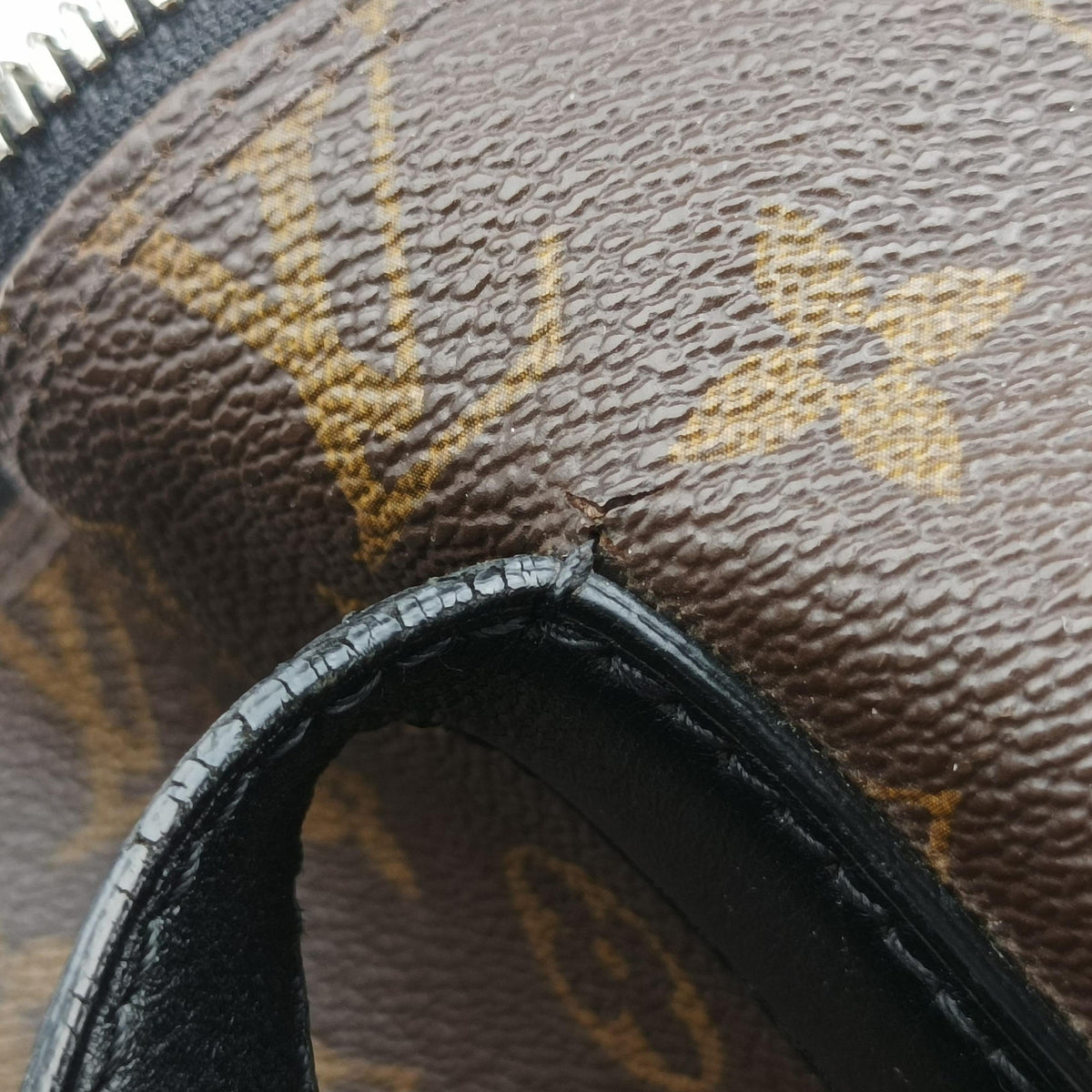 Pre-owned Louis Vuitton KITAN brown Monogram Macassar M40388 shoulderbag | stylenewstar