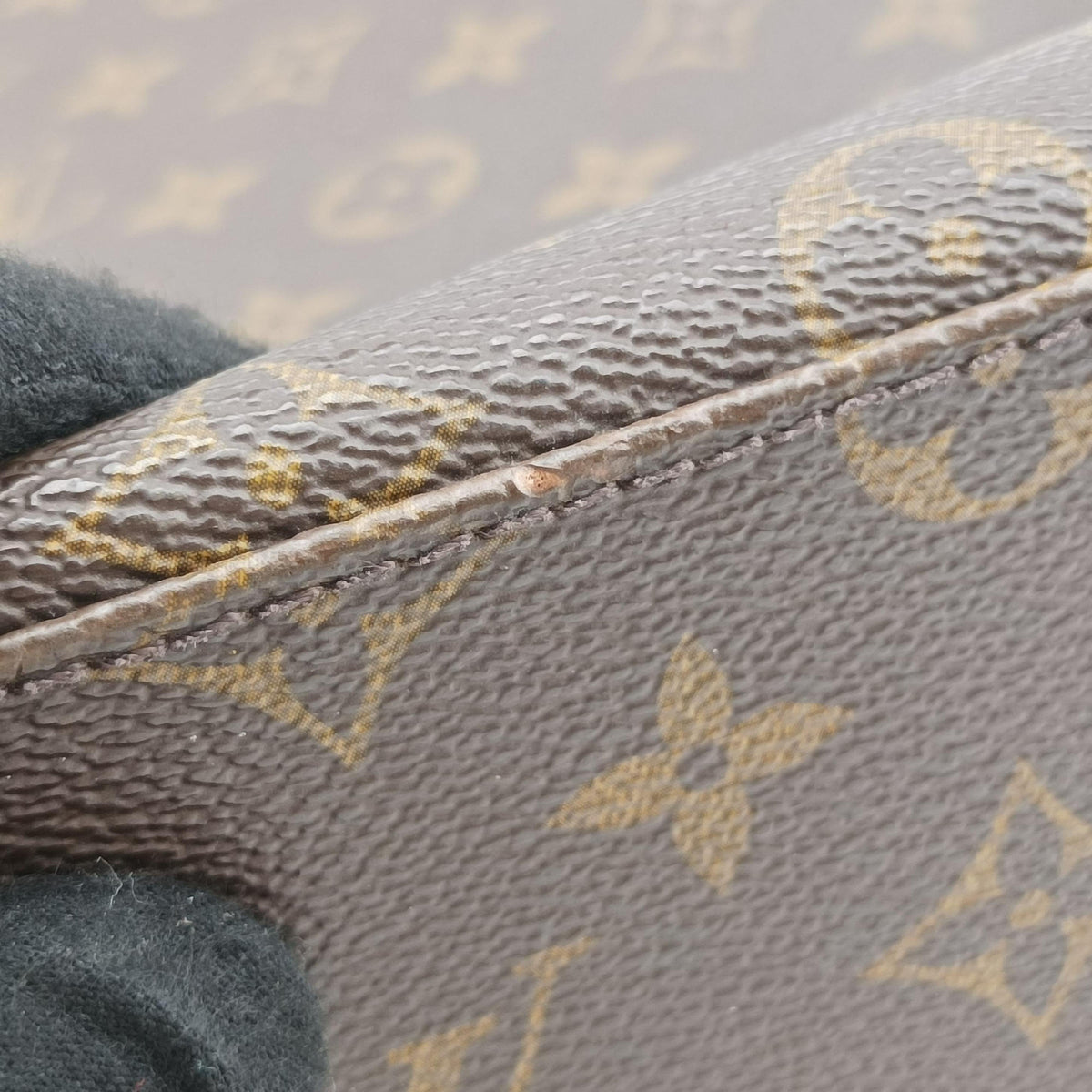 Pre-owned Louis Vuitton KITAN brown Monogram Macassar M40388 shoulderbag | stylenewstar