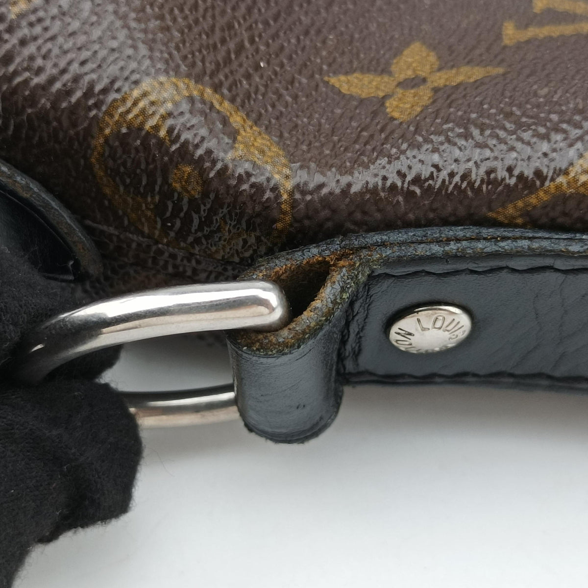 Pre-owned Louis Vuitton KITAN brown Monogram Macassar M40388 shoulderbag | stylenewstar