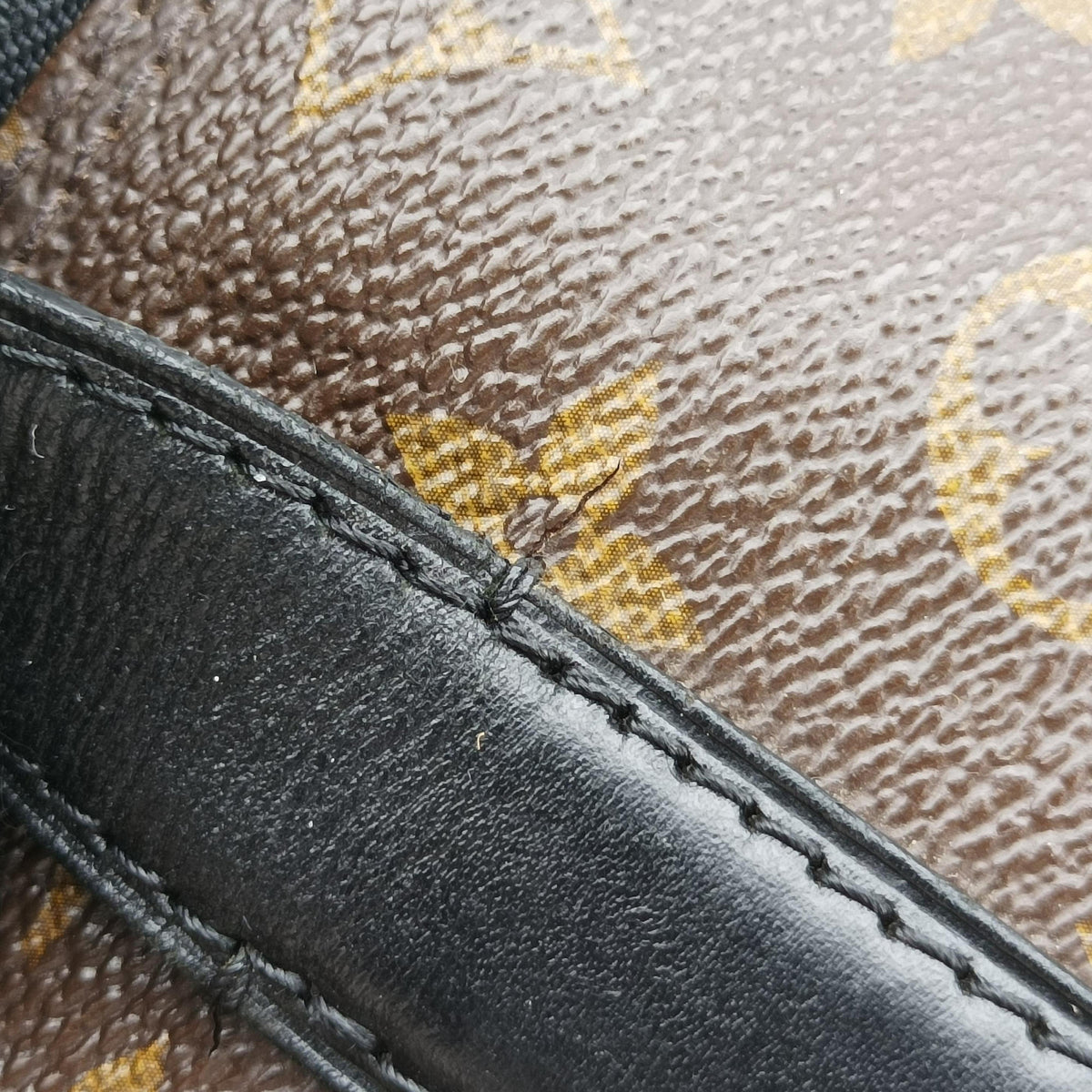 Pre-owned Louis Vuitton KITAN brown Monogram Macassar M40388 shoulderbag | stylenewstar