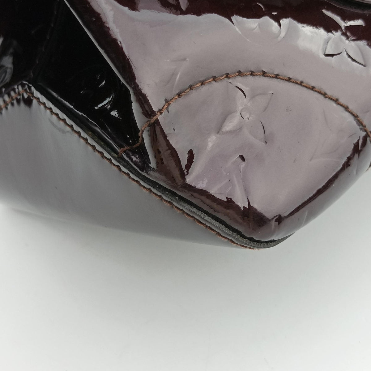 Pre-owned Louis Vuitton Rosewood Avenue Amaranth Vernis M93510 shoulderbag | stylenewstar