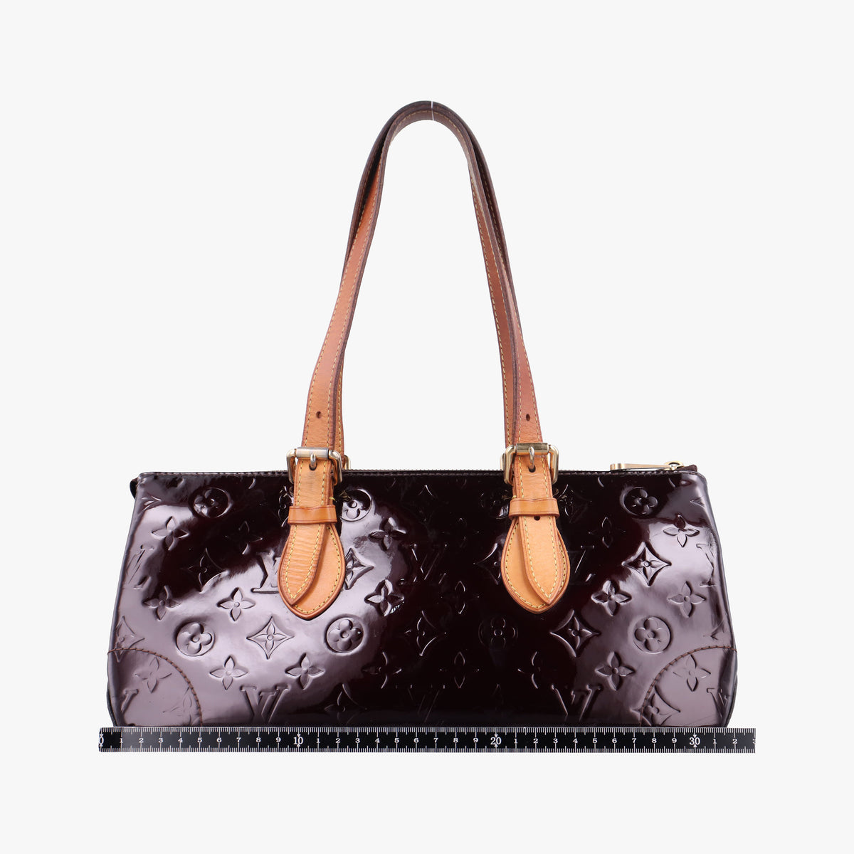 Pre-owned Louis Vuitton Rosewood Avenue Amaranth Vernis M93510 shoulderbag | stylenewstar
