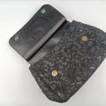 SICILY Black Leather×Crochet 48シシリー ブラック レザー×クロッシェ 48