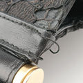 SICILY Black Leather×Crochet 48シシリー ブラック レザー×クロッシェ 48