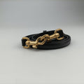 SICILY Black Leather×Crochet 48シシリー ブラック レザー×クロッシェ 48
