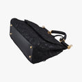 SICILY Black Leather×Crochet 48シシリー ブラック レザー×クロッシェ 48