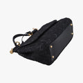 SICILY Black Leather×Crochet 48シシリー ブラック レザー×クロッシェ 48