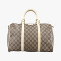 GG plus Spring Joy GG Supreme BEIGE×WHITE PVC coated canvas 193603 I7257421GGプラス ジョイ GGスプリーム ベージュ×ホワイト PVCコーティングキャンバス 193603 I7257421