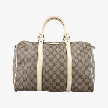 GG plus Spring Joy GG Supreme BEIGE×WHITE PVC coated canvas 193603 I7257421GGプラス ジョイ GGスプリーム ベージュ×ホワイト PVCコーティングキャンバス 193603 I7257421
