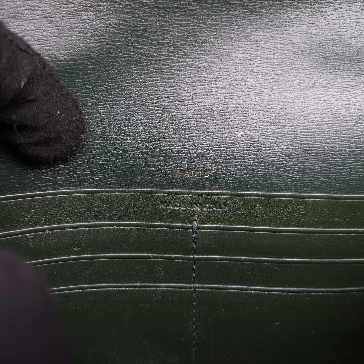 Vintage Yves Saint Laurent Sunset Green Leather 533026 shoulderbag | stylenewstar