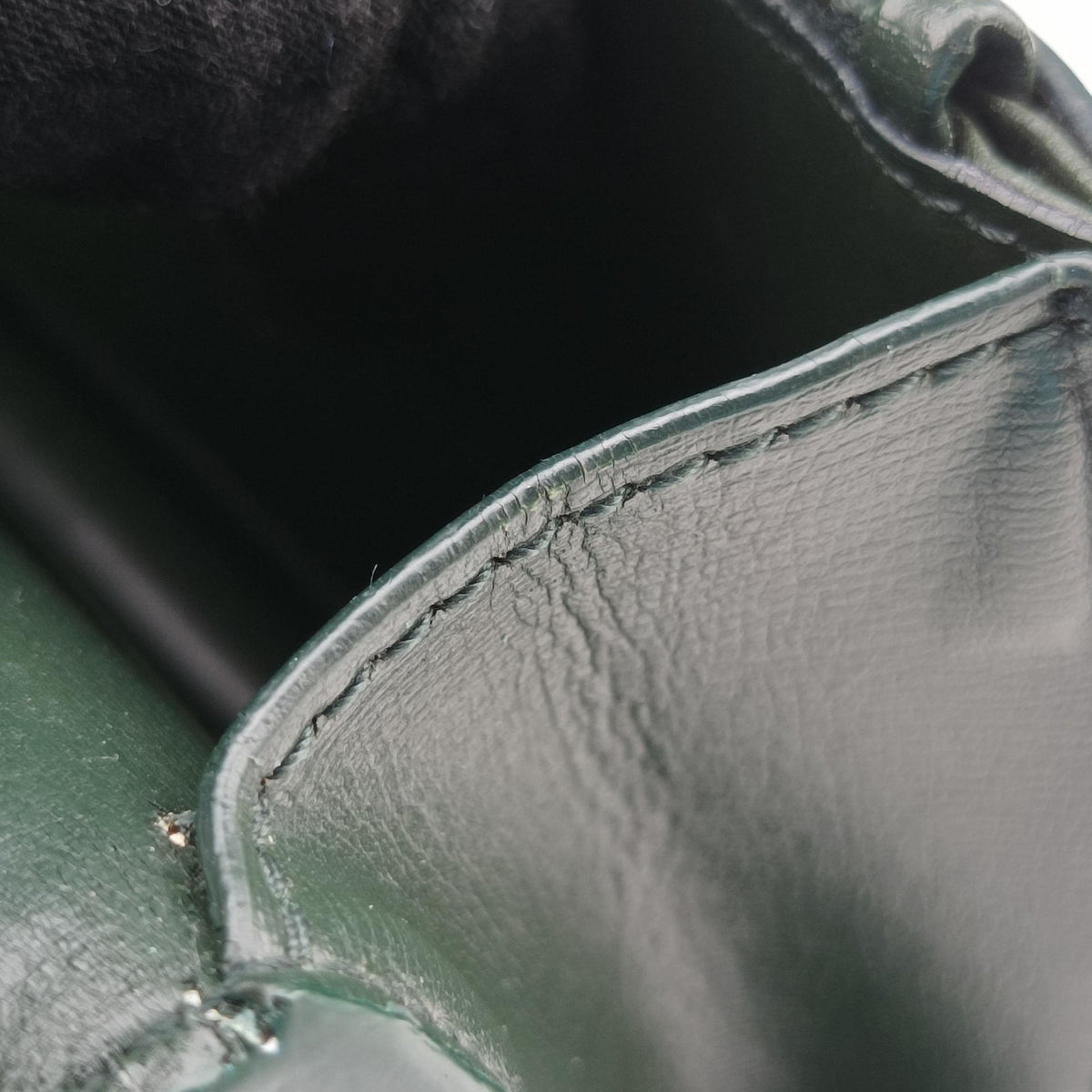 Vintage Yves Saint Laurent Sunset Green Leather 533026 shoulderbag | stylenewstar