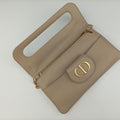 Pre-owned Christian Dior Diordouble Beige Leather  shoulderbag | stylenewstar