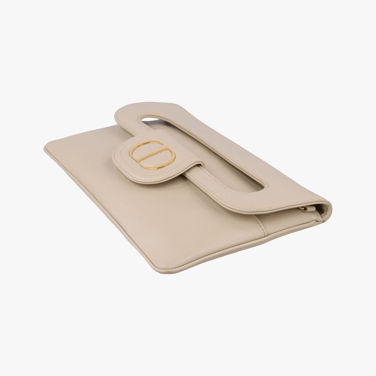 Pre-owned Christian Dior Diordouble Beige Leather  shoulderbag | stylenewstar
