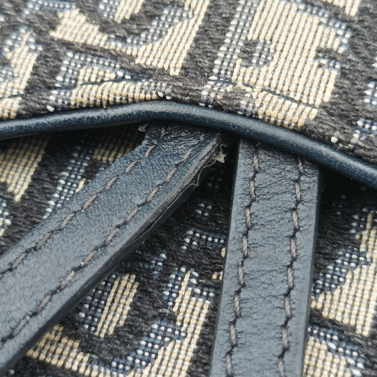 Saddle Navy×Gray jacquard 12-MA-1210サドル ネイビー×グレー ジャガード 12-MA-1210