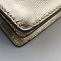 Pre-owned Ferragamo Thalia Golden Leather  shoulderbag | stylenewstar