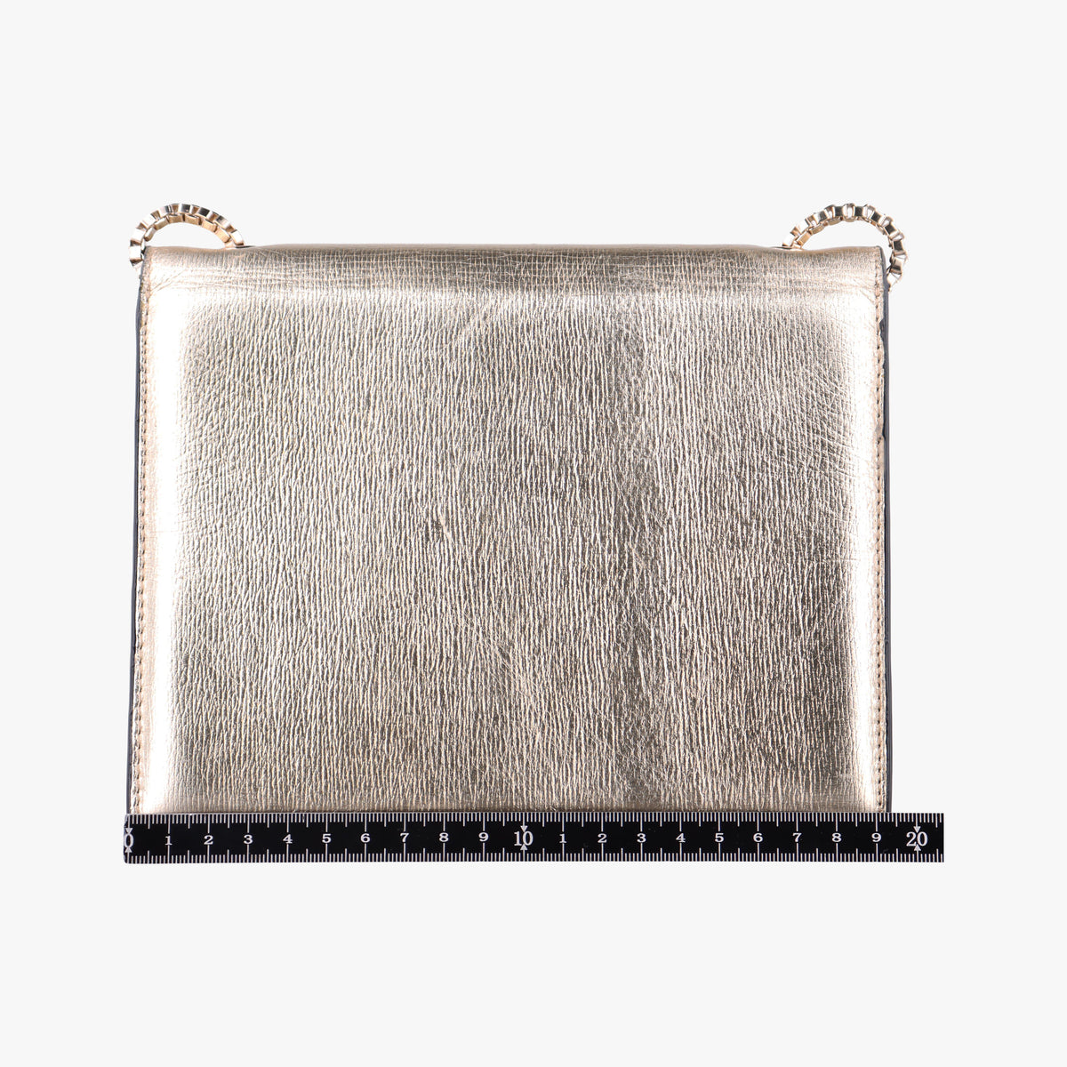 Pre-owned Ferragamo Thalia Golden Leather  shoulderbag | stylenewstar