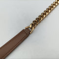 Pre-owned Burberry Lola chain TB Red×Pink×Beige Leather  shoulderbag | stylenewstar