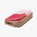 Pre-owned Burberry Lola chain TB Red×Pink×Beige Leather  shoulderbag | stylenewstar