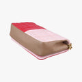 Pre-owned Burberry Lola chain TB Red×Pink×Beige Leather  shoulderbag | stylenewstar