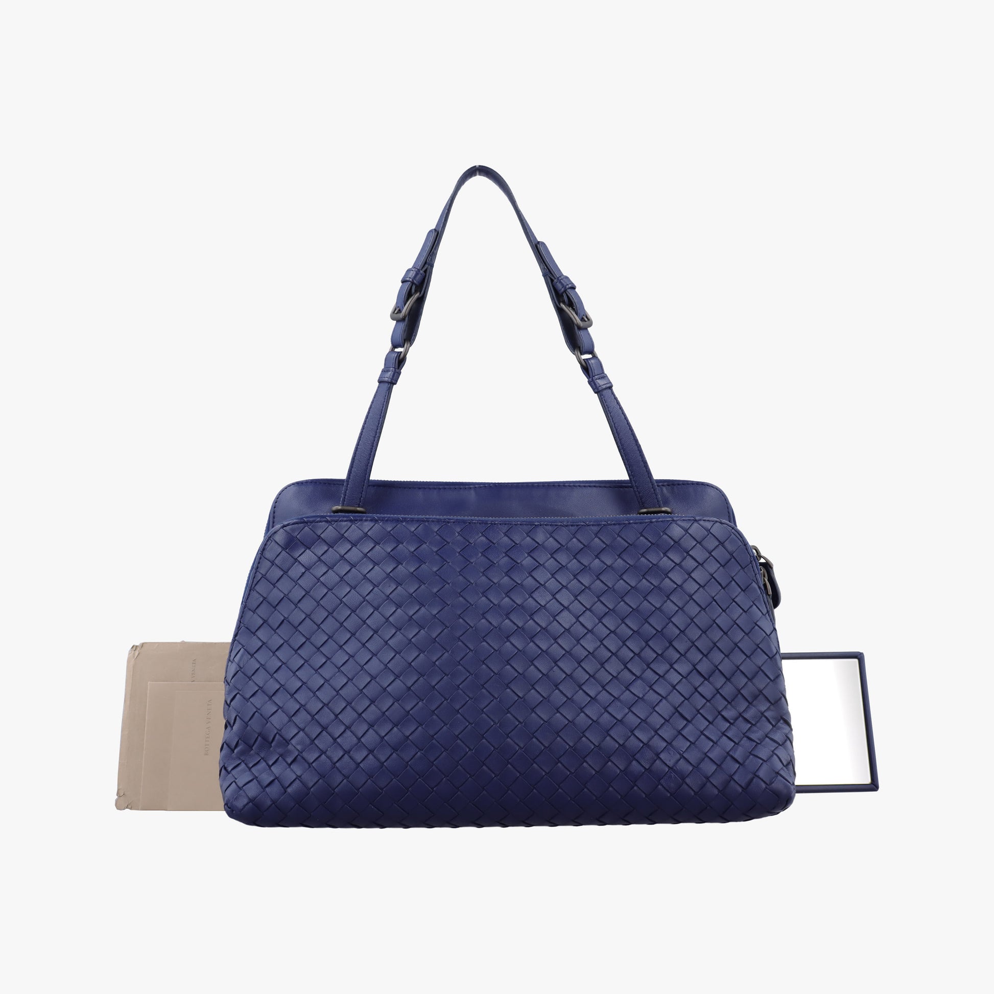 Parachute Intrecciato Purple lambskin B00595587Sパラシュート イントレチャート パープル ラムスキン B00595587S