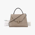 Pre-owned Valextra Iside Grey Calfskin  shoulderbag | stylenewstar