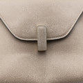 Pre-owned Valextra Iside Grey Calfskin  shoulderbag | stylenewstar