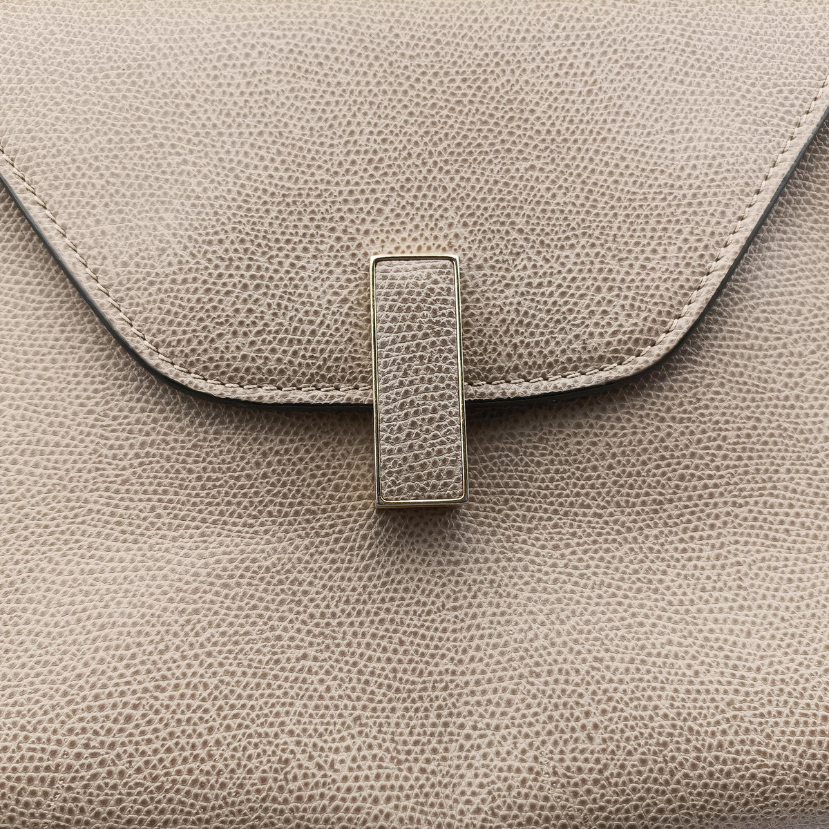 Pre-owned Valextra Iside Grey Calfskin  shoulderbag | stylenewstar