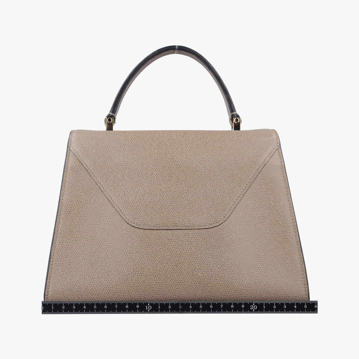 Pre-owned Valextra Iside Grey Calfskin  shoulderbag | stylenewstar