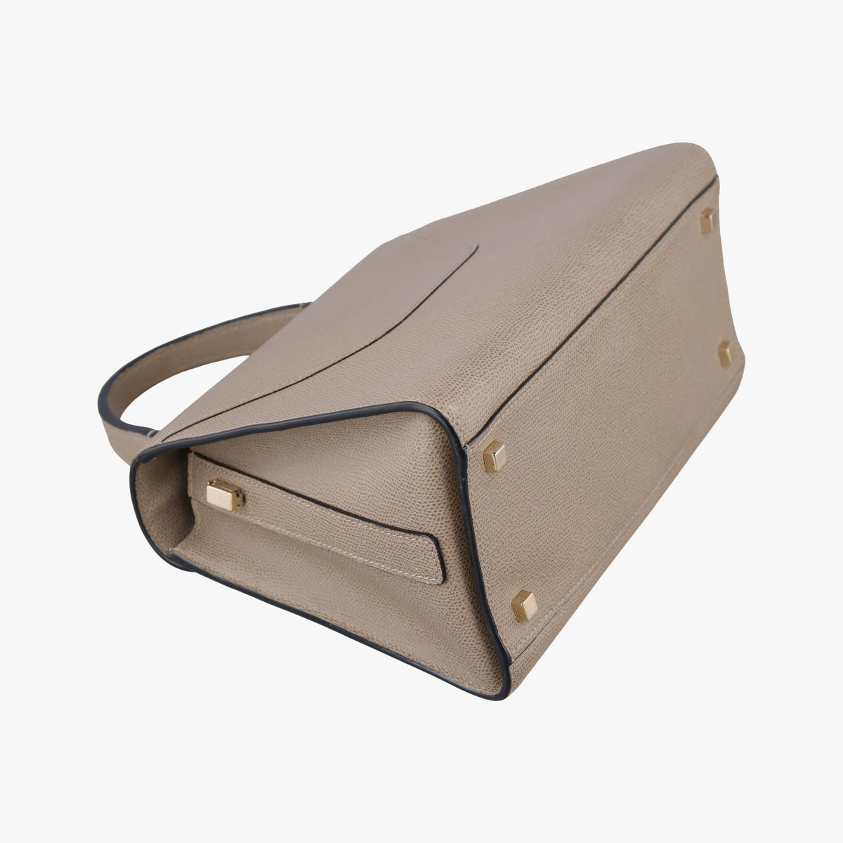 Pre-owned Valextra Iside Grey Calfskin  shoulderbag | stylenewstar