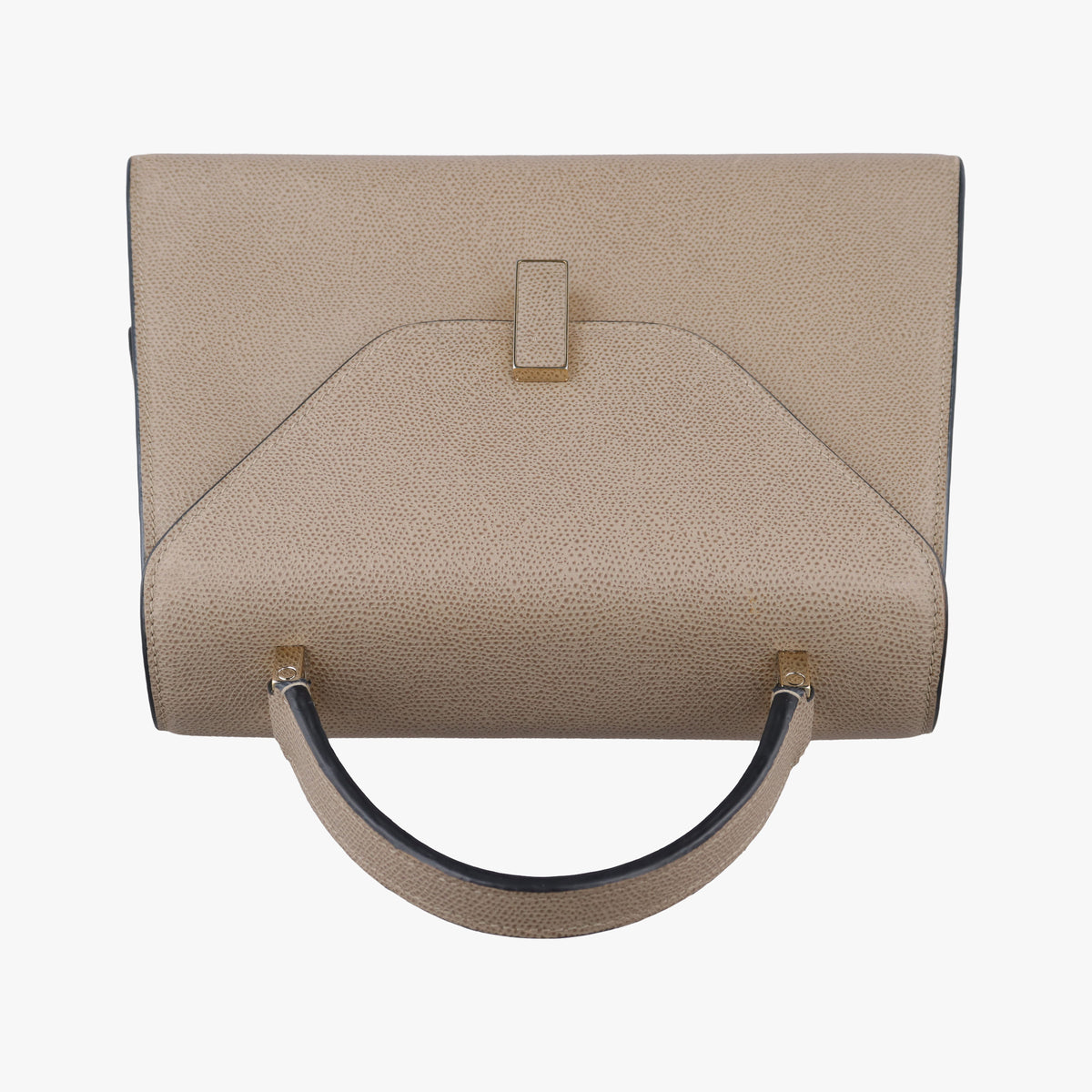 Pre-owned Valextra Iside Grey Calfskin  shoulderbag | stylenewstar