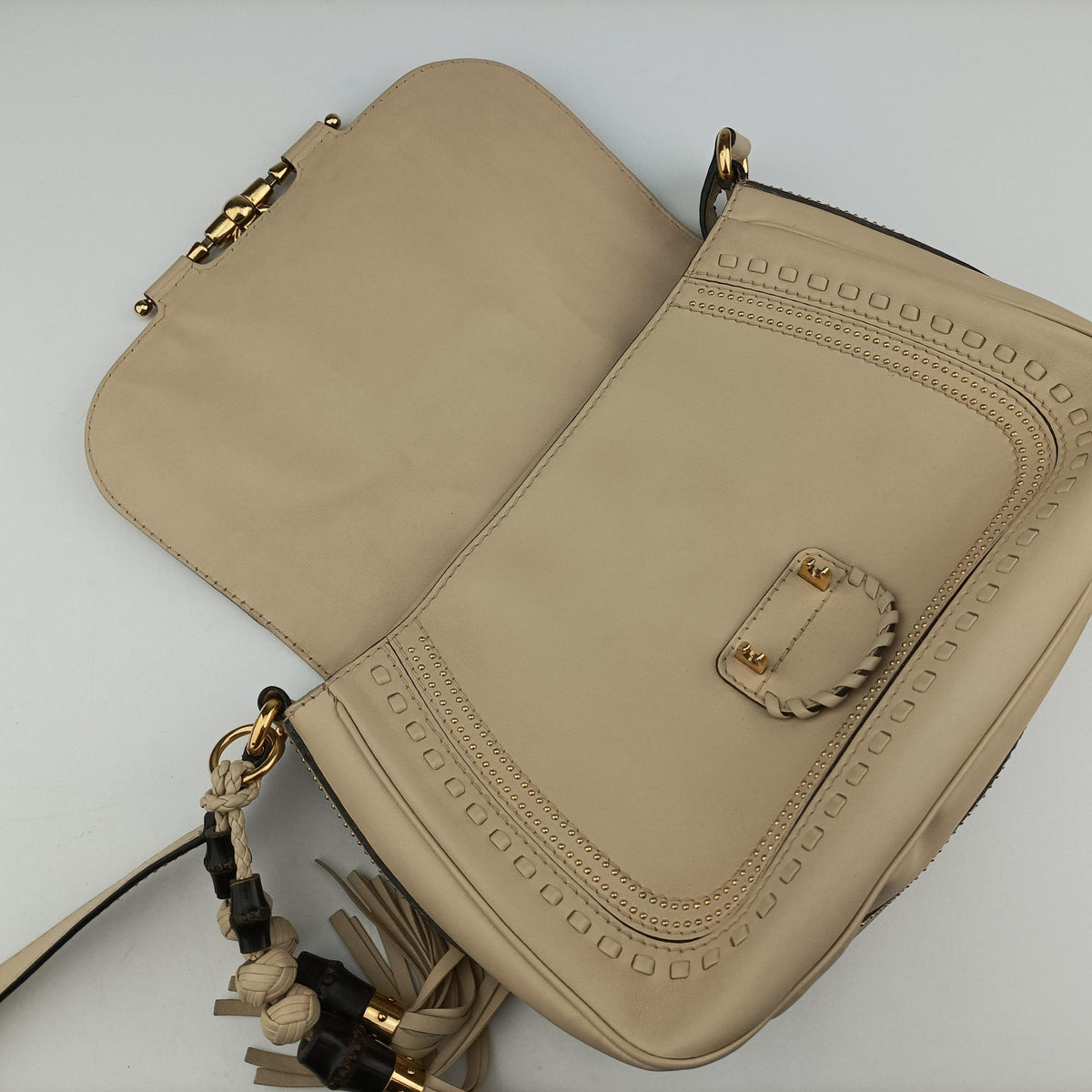 Snaffle Bit Beige Leather 263955 D8803619スナッフルビット ベージュ レザー 263955 D8803619