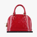 Secondhand Louis Vuitton Alma BB pomme d'amour Vernis M90174 shoulderbag | stylenewstar