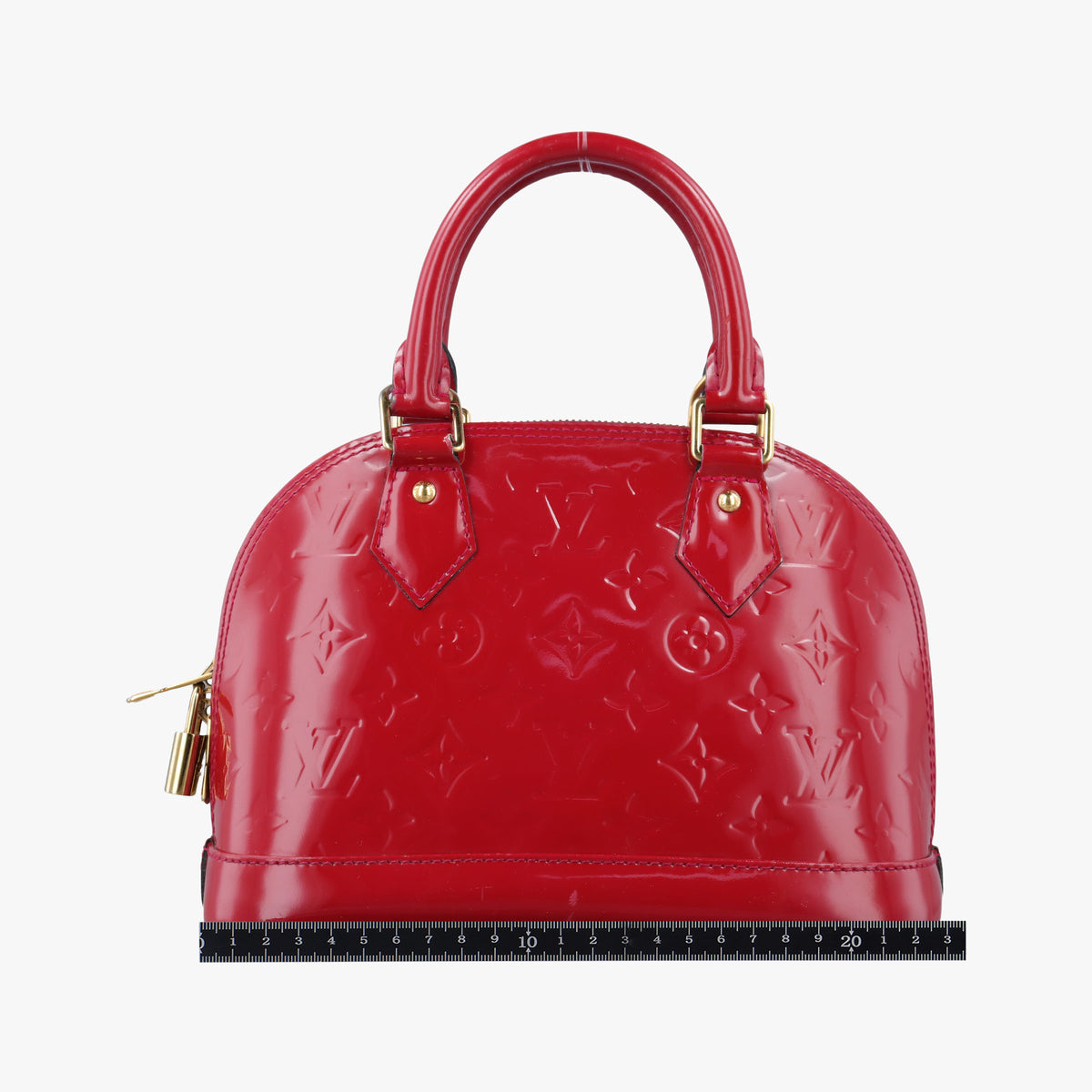 Secondhand Louis Vuitton Alma BB pomme d'amour Vernis M90174 shoulderbag | stylenewstar