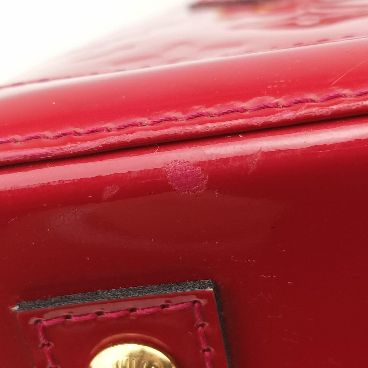 Secondhand Louis Vuitton Alma BB pomme d'amour Vernis M90174 shoulderbag | stylenewstar