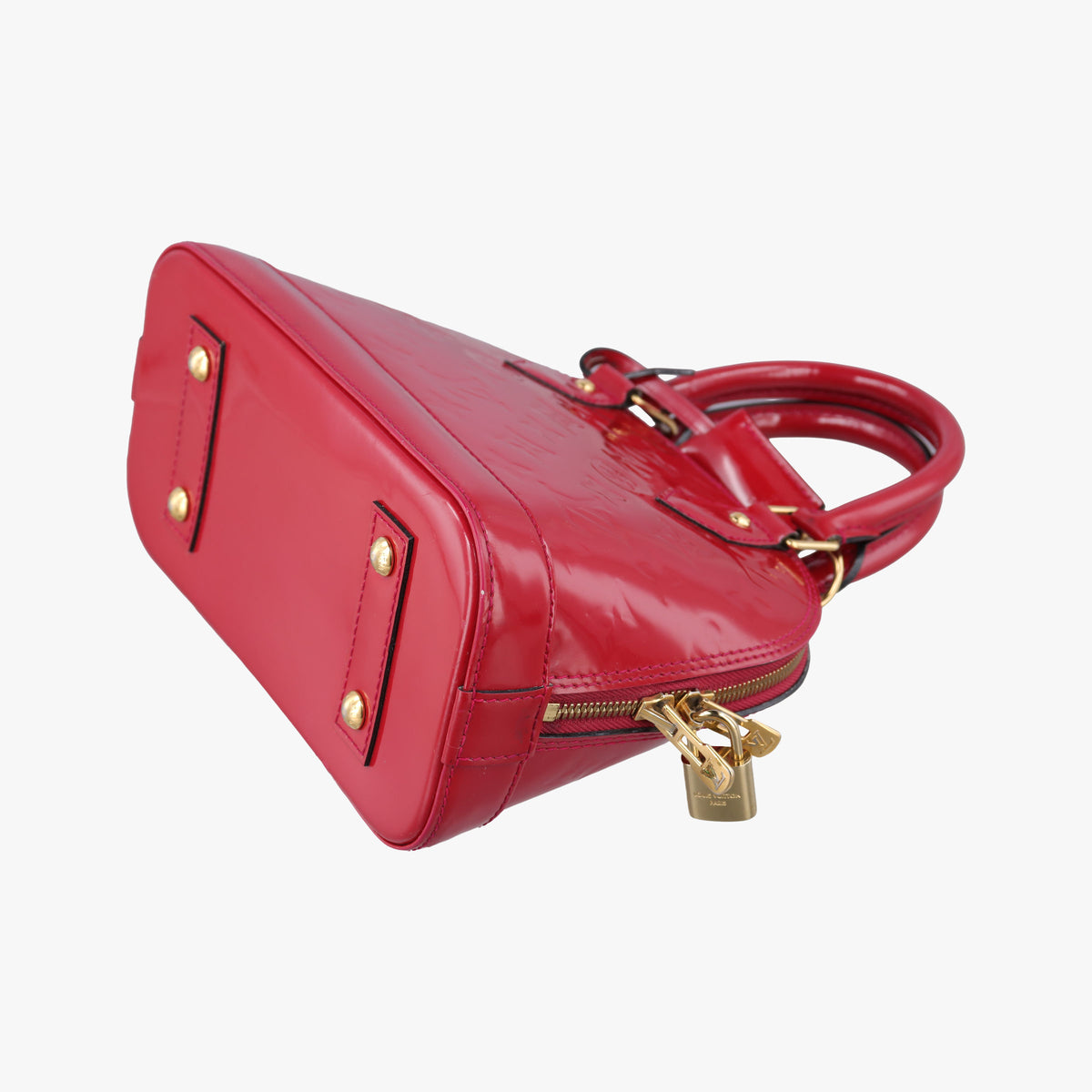 Secondhand Louis Vuitton Alma BB pomme d'amour Vernis M90174 shoulderbag | stylenewstar