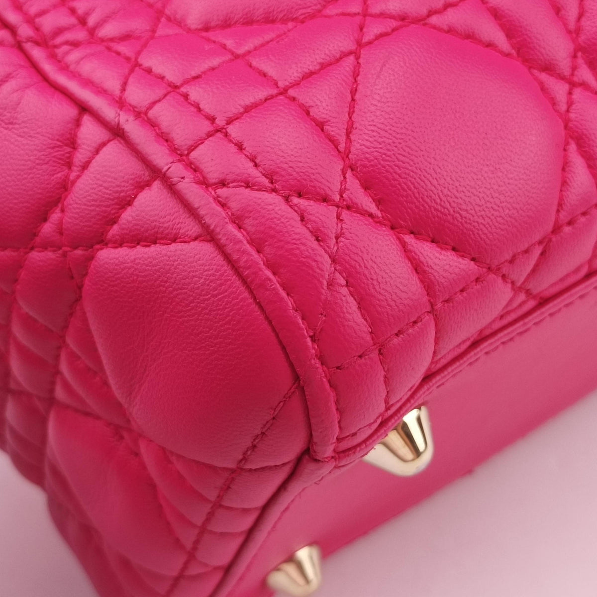 Lady diorRoseLambskin15-BO-0193レディ ディオールローズ ラムスキン15-BO-0193