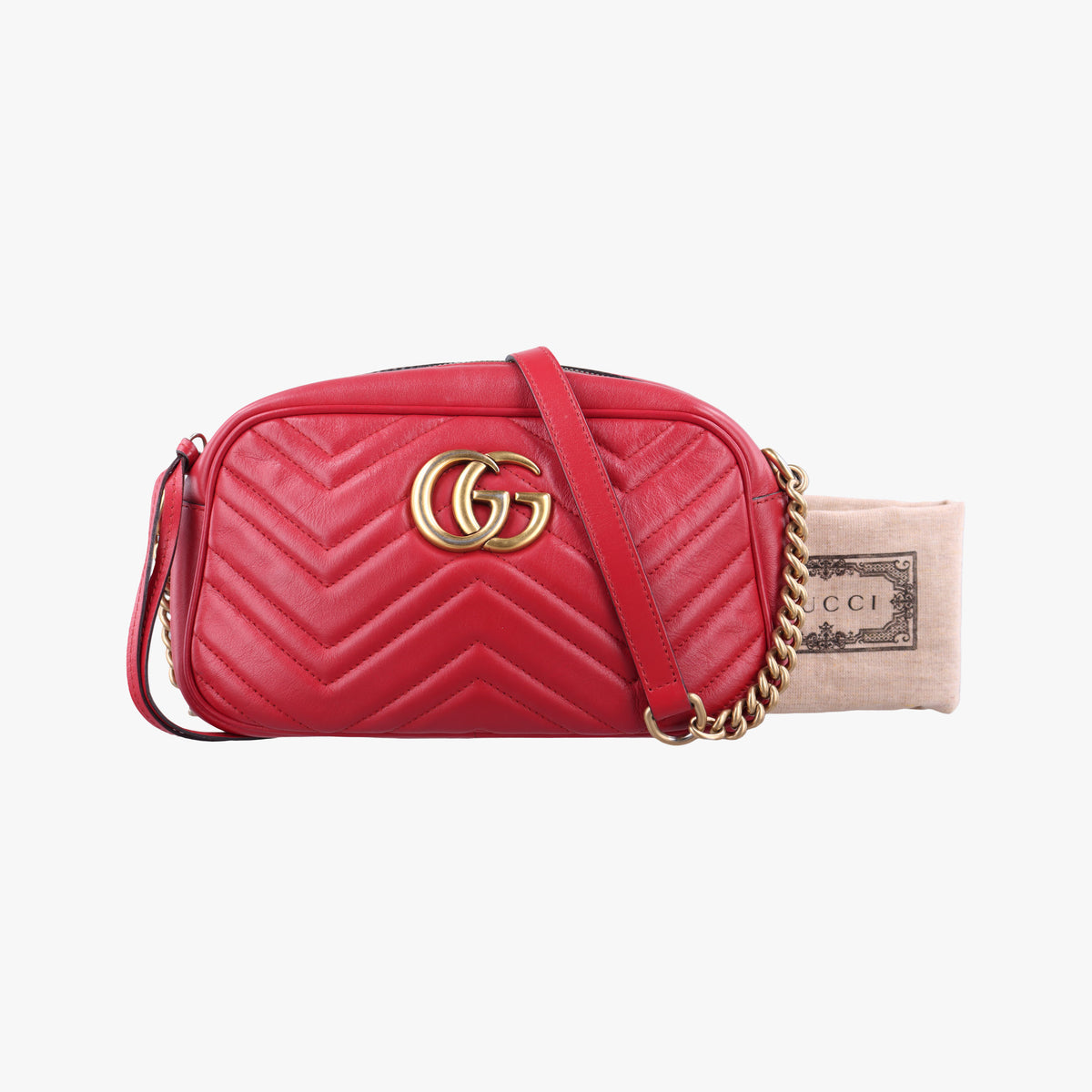 GG Marmont Red Leather 447632 I024554555GGマーモント レッド レザー 447632 I024554555