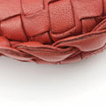 Pre-owned Bottega Veneta Intrecciato Red lambskin  handbag | stylenewstar