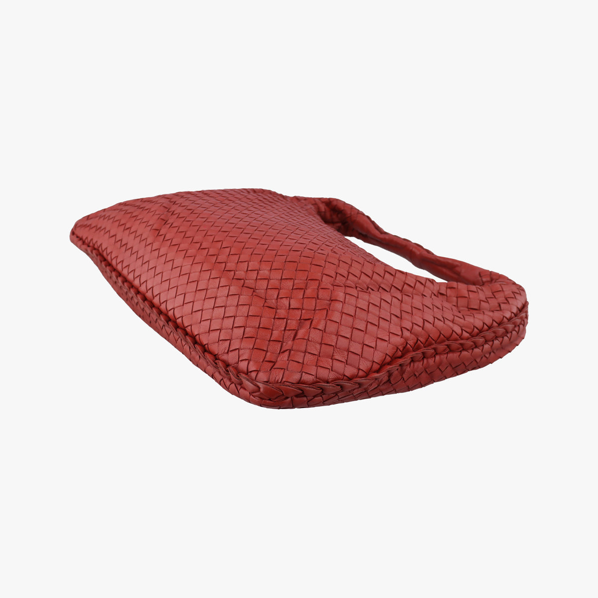 Pre-owned Bottega Veneta Intrecciato Red lambskin  handbag | stylenewstar