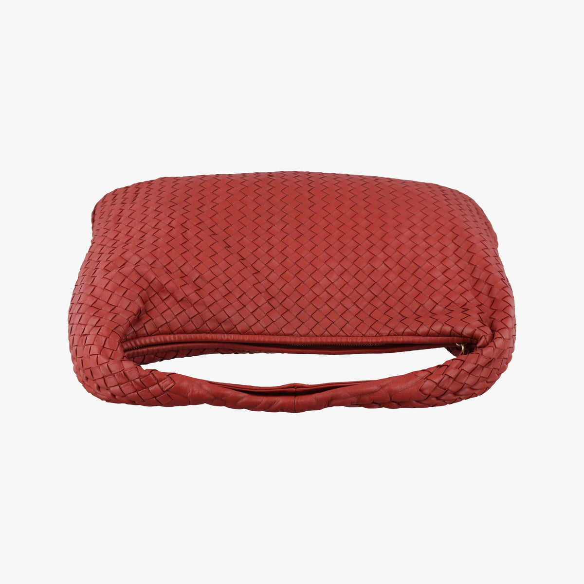 Pre-owned Bottega Veneta Intrecciato Red lambskin  handbag | stylenewstar