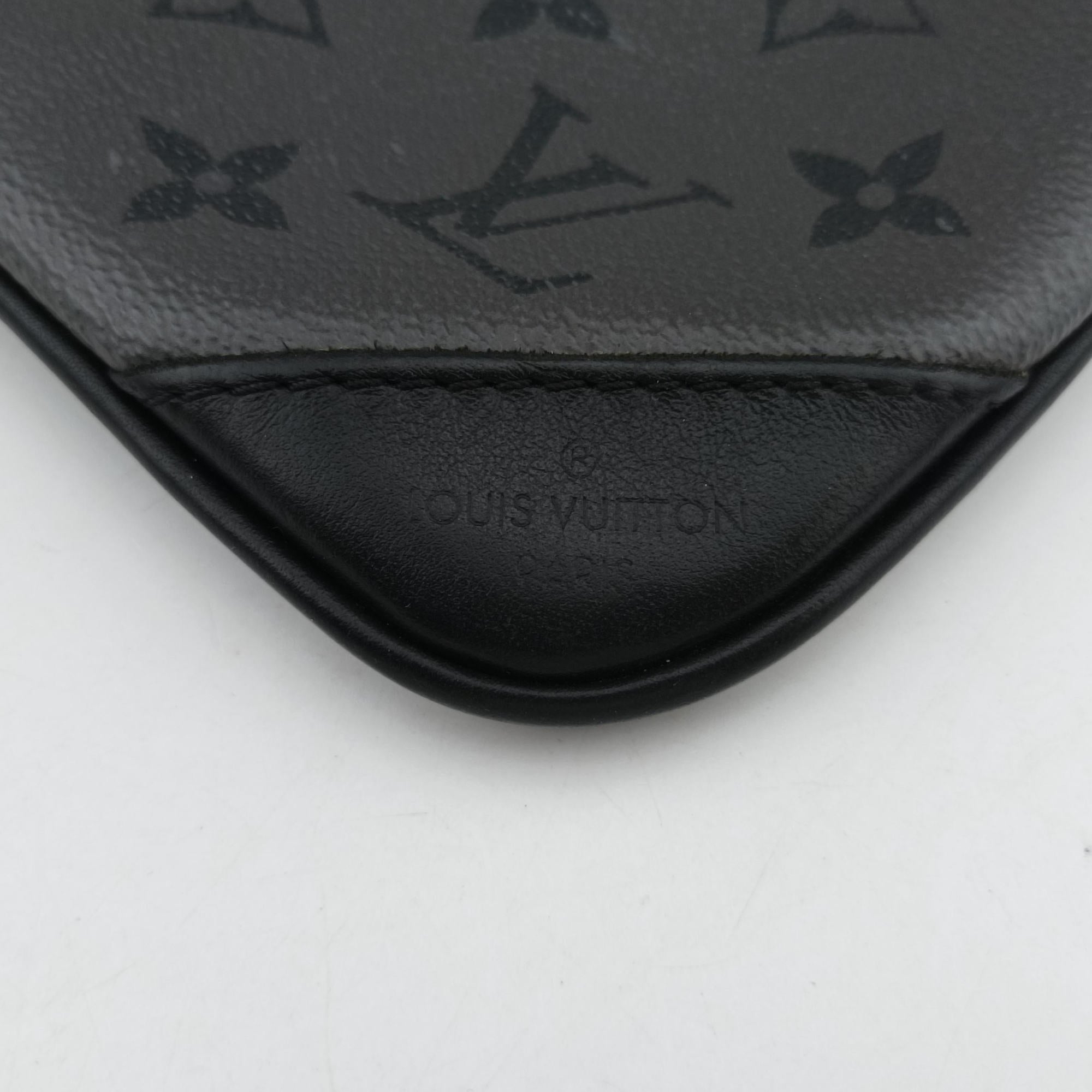Trio Messenger Gris Monogram Shadow M46603 IC Chipトリオ メッセンジャー グリ モノグラム シャドウ M46603 ICチップ