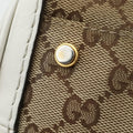 GG Running White×Beige Canvas×Leather 247183 F010861265GGランニング ホワイト×ベージュ キャンバス×レザー 247183 F010861265